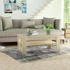 Moderne salontafel van bewerkt hout met PVC-randen - Salontafels