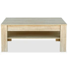 Moderne salontafel van bewerkt hout met PVC-randen - Salontafels