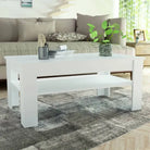 Moderne salontafel van bewerkt hout met PVC-randen - Wit / 1 - Salontafels