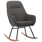 Moderne schommelstoel met zacht bekleding en stabiel metalen frame - Schommelstoelen