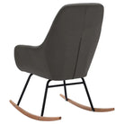 Moderne schommelstoel met zacht bekleding en stabiel metalen frame - Schommelstoelen