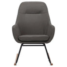Moderne schommelstoel met zacht bekleding en stabiel metalen frame - Schommelstoelen