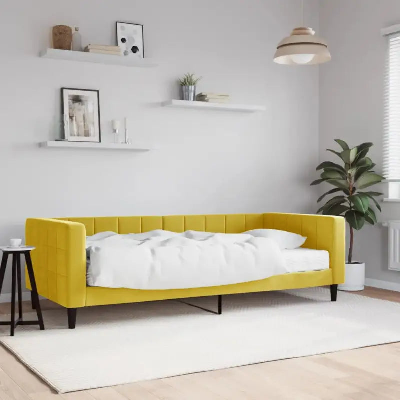 Moderne slaapbank met onderschuifbed voor praktische woon- en slaapkamer - Donkergroen / 90 x 200 cm