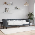 Moderne slaapbank met onderschuifbed voor praktische woon- en slaapkamer - Donkergrijs / 90 x 190 cm / met matras