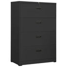 Moderne stalen archiefkast voor documentenopslag - Antraciet / 90 x 46 x 134 cm / 1 - Archiefkasten