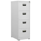 Moderne Stalen Archiefkast voor Documentopslag - Lichtgrijs / 46 x 62 x 133 cm / 1 - Archiefkasten