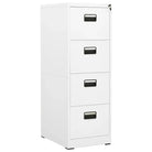 Moderne Stalen Archiefkast voor Documentopslag - Wit / 46 x 62 x 133 cm / 1 - Archiefkasten