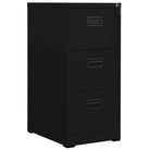 Moderne Stalen Archiefkast voor Documentopslag - Zwart / 46 x 62 x 102.5 cm / 1 - Archiefkasten