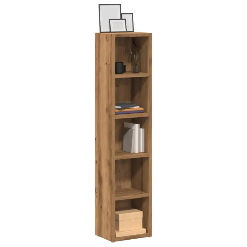 Moderne stijl CD en DVD kast voor een praktische woonkamer toevoeging - artisanaal eikenkleurig / 2 - Cd- & dvd-kasten