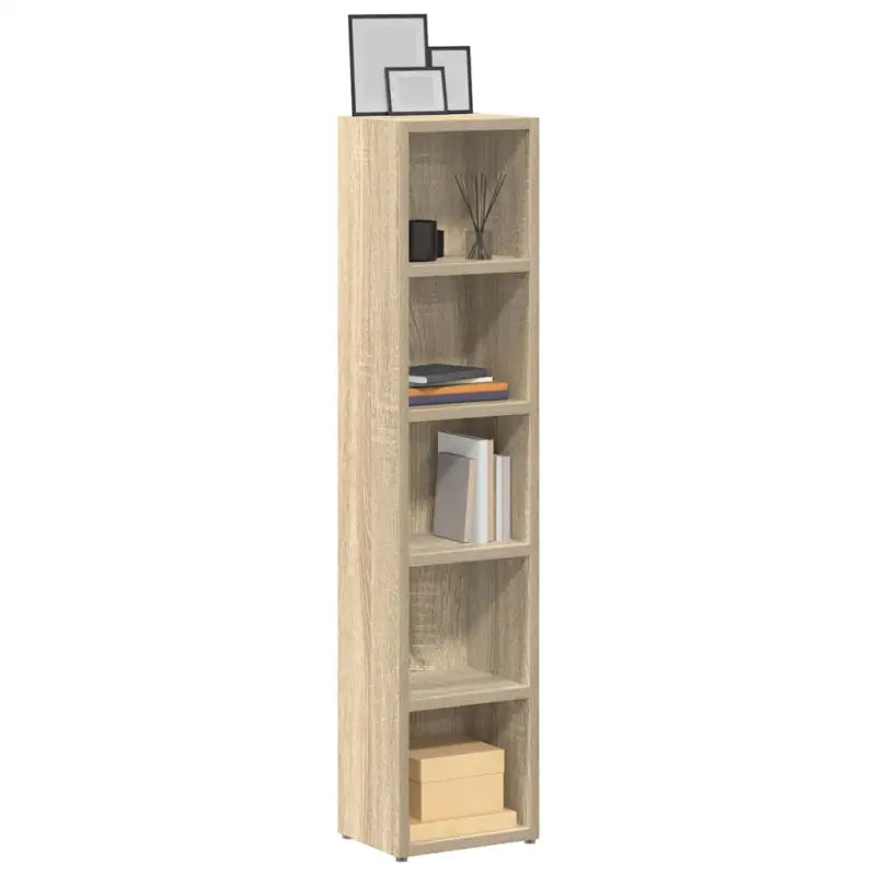 Moderne stijl CD en DVD kast voor een praktische woonkamer toevoeging - Sonoma eiken / 2 - Cd- & dvd-kasten