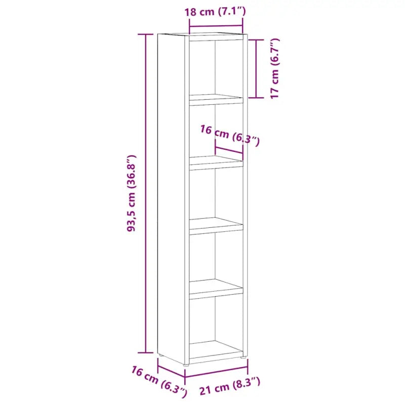 Moderne stijl CD en DVD kast voor een praktische woonkamer toevoeging - Cd- & dvd-kasten