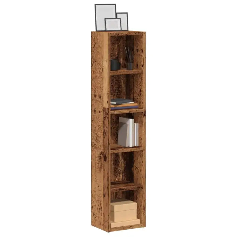 Moderne stijl CD en DVD kast voor een praktische woonkamer toevoeging - Oud hout / 2 - Cd- & dvd-kasten