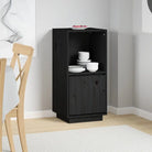 Moderne stijl Dressoir van massief Grenenhout voor een opgeruimd huis - Zwart / 1 - Dressoirs & buffetkasten