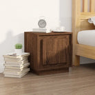 Moderne stijl nachtkastje van bewerkt hout voor een eigentijds interieur - bruin eikenkleur / 1 - Nachtkastjes