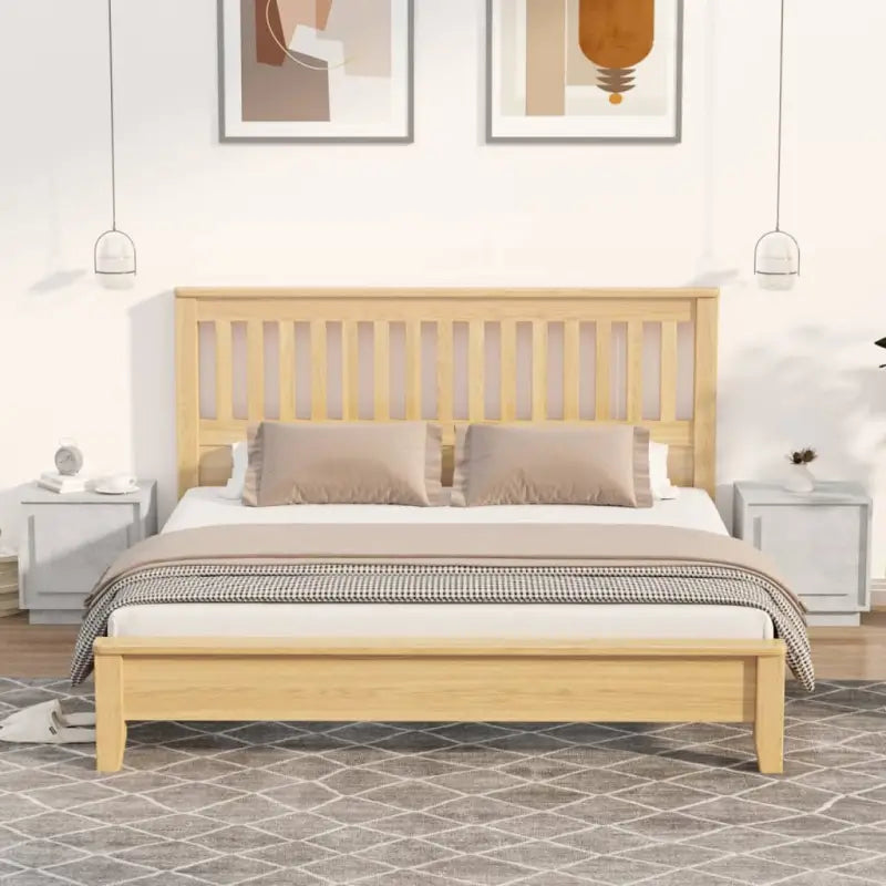 Moderne stijl nachtkastje van bewerkt hout voor een eigentijds interieur - Betongrijs / 2 - Nachtkastjes