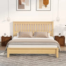 Moderne stijl nachtkastje van bewerkt hout voor een eigentijds interieur - bruin eikenkleur / 2 - Nachtkastjes