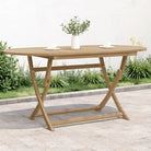 Moderne tuin eettafel van massief acaciahout voor een luxe sfeer - Lichtbruin / 160 x 85 x 75 cm / 1 - Tuintafels