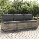 Moderne tuin loungebank met waterdichte zak van poly rattan - 1 / Driezitsbank - Loungebanken