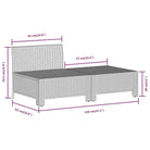 Moderne tuin loungeset met poly rattan en comfortabele afmetingen zitting - Tuinsets