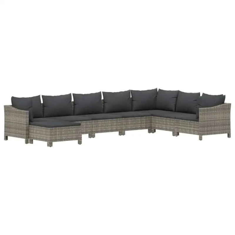 Moderne tuin loungeset met poly rattan en comfortabele afmetingen zitting - Tuinsets