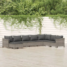 Moderne tuin loungeset met poly rattan en comfortabele afmetingen zitting - Tuinsets