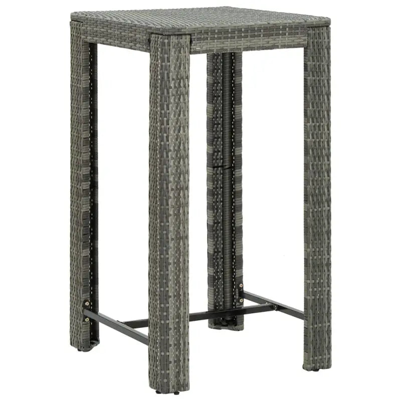 Moderne tuinbarset van weerbestendig PE-rattan voor gezellige momenten - Grijs - Tuinsets