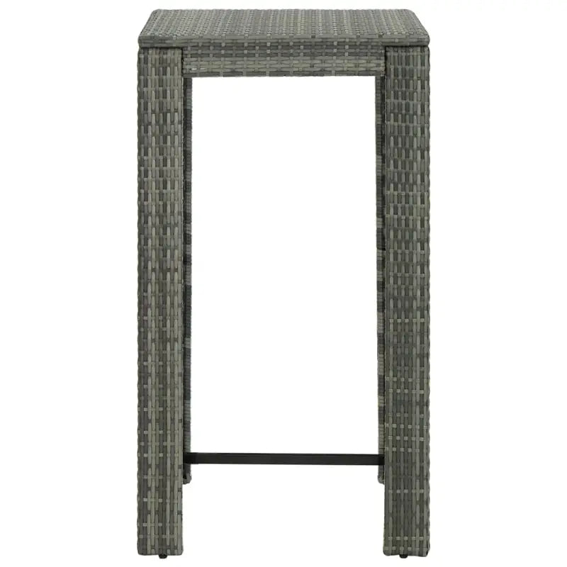 Moderne tuinbarset van weerbestendig PE-rattan voor gezellige momenten - Grijs - Tuinsets