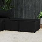 Moderne tuinpoefs met poly rattan voor stijlvol ontspannen - Zwart / 2 - Tuinpoefs