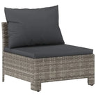 Moderne tuinset met poly rattan en afmetingen zitting met armleuning links - Tuinsets