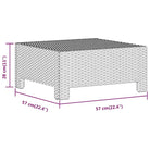 Moderne tuinset met poly rattan en comfortabele afmetingen zitting - Tuinsets