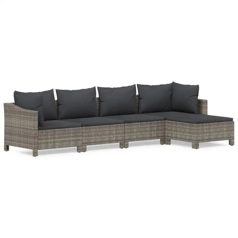 Moderne tuinset met poly rattan en comfortabele afmetingen zitting - Tuinsets