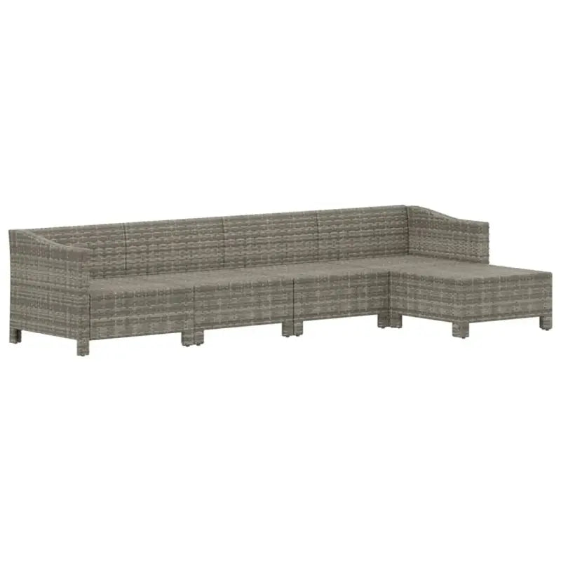 Moderne tuinset met poly rattan en comfortabele afmetingen zitting - Tuinsets