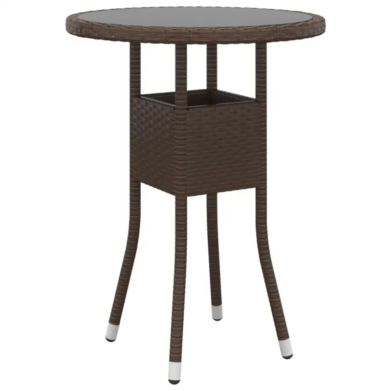Moderne tuinset met poly rattan en gehard glas voor duurzaamheid - Tuinsets