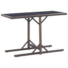 Moderne tuinset met poly rattan en gehard glas voor duurzame ontspanning - Tuinsets