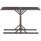 Moderne tuinset met poly rattan en gehard glas voor duurzame ontspanning - Tuinsets