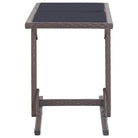 Moderne tuinset met poly rattan en gehard glas voor duurzame ontspanning - Tuinsets