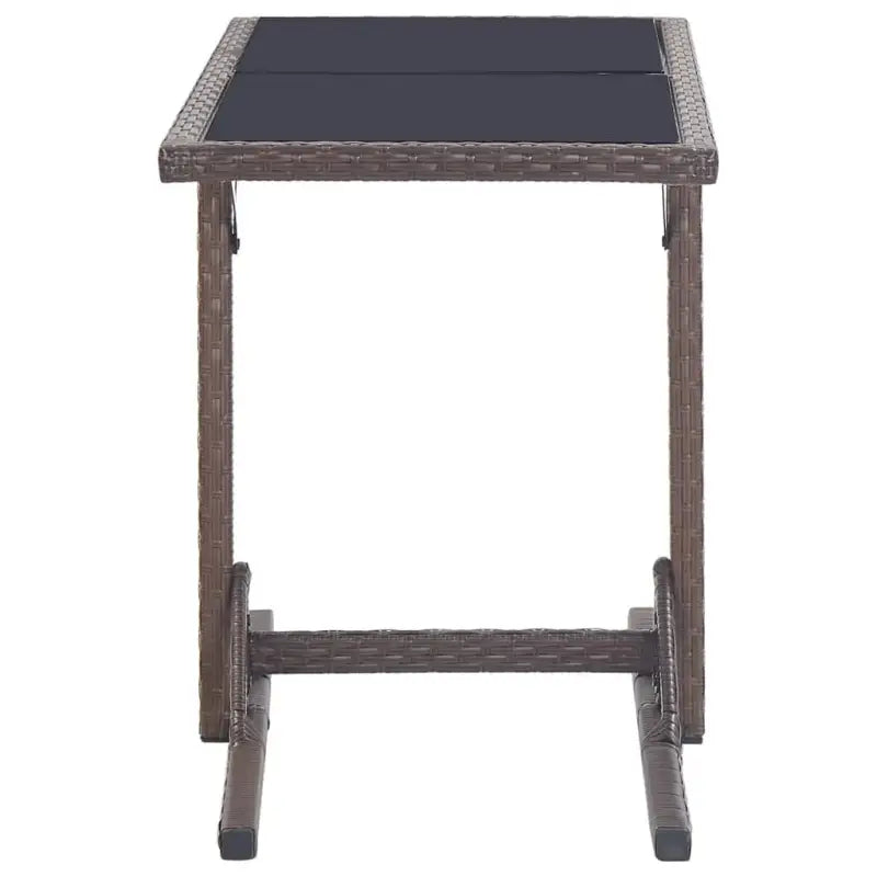 Moderne tuinset met poly rattan en gehard glas voor duurzame ontspanning - Tuinsets
