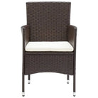 Moderne tuinset met poly rattan en gehard glas voor duurzame ontspanning - Tuinsets
