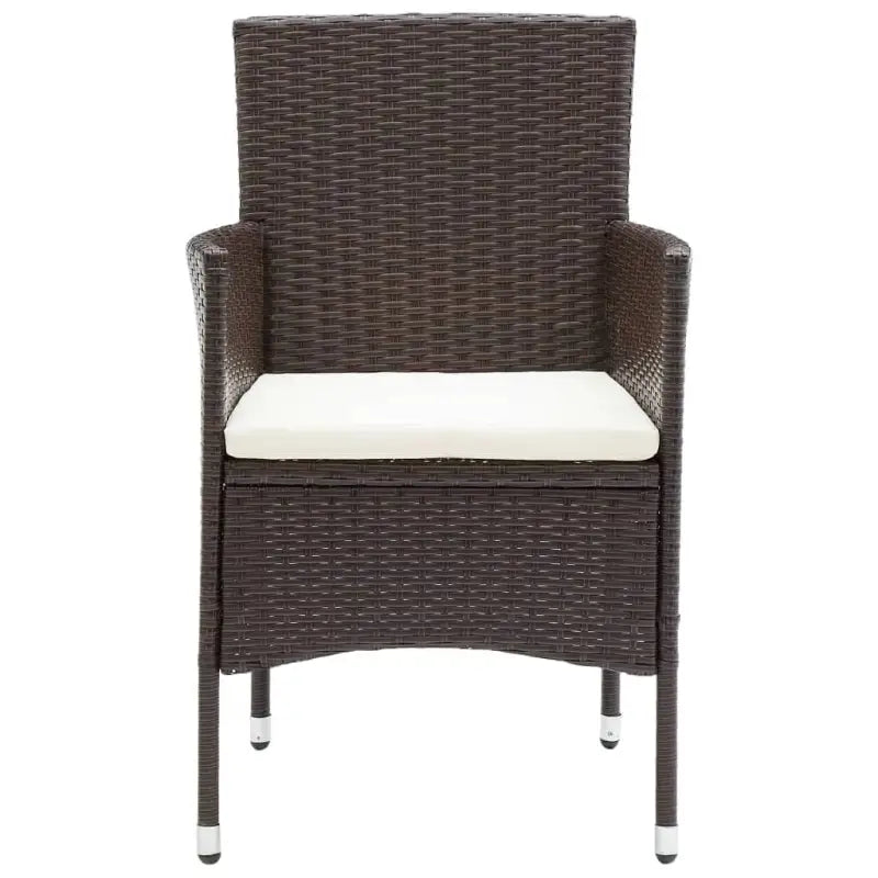 Moderne tuinset met poly rattan en gehard glas voor duurzame ontspanning - Tuinsets