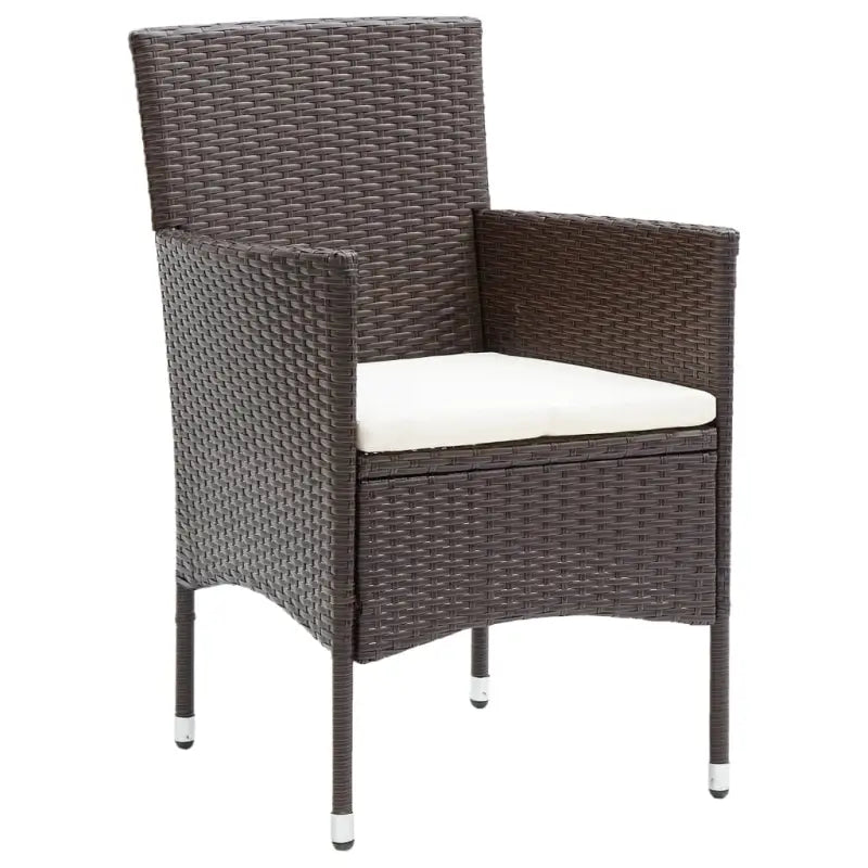 Moderne tuinset met poly rattan en gehard glas voor duurzame ontspanning - Tuinsets