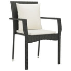 Moderne tuinset met poly rattan en gepoedercoat staal eenvoudig schoon - Tuinsets