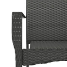 Moderne tuinset met poly rattan en gepoedercoat staal eenvoudig schoon - Tuinsets