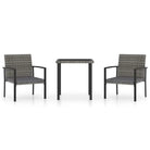 Moderne tuinset met poly rattan en gepoedercoat staal - Tuinsets