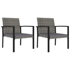 Moderne tuinset met poly rattan en gepoedercoat staal - Tuinsets
