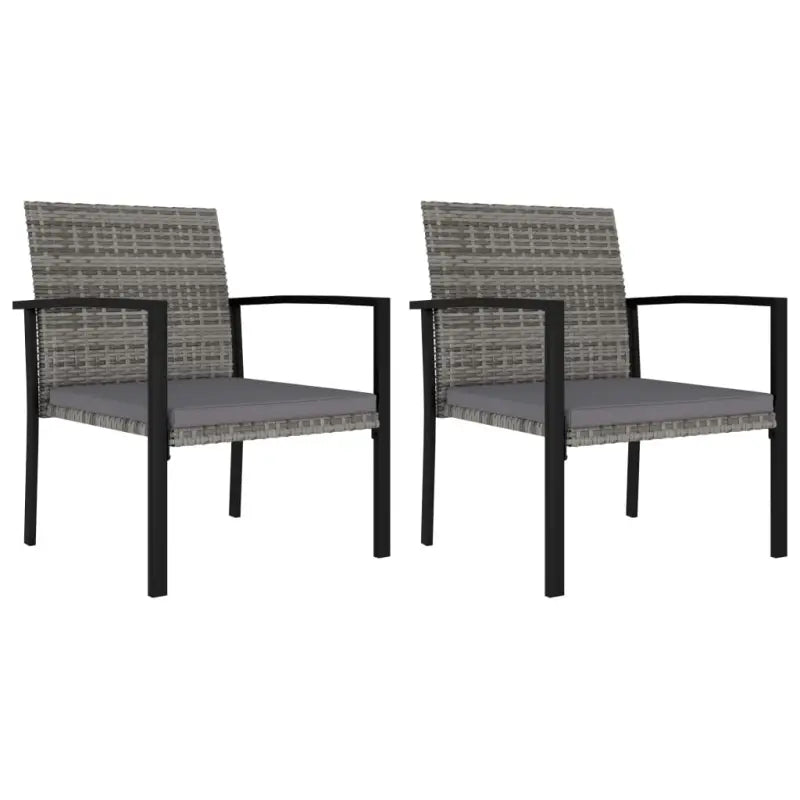 Moderne tuinset met poly rattan en gepoedercoat staal - Tuinsets