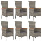 Moderne tuinset met poly rattan en massief acaciahout ontwerp - Tuinsets