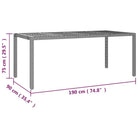Moderne tuinset met poly rattan en massief acaciahout - Tuinsets