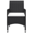 Moderne tuinset met poly rattan en massief acaciahout voor comfort - Tuinsets