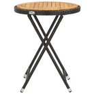 Moderne tuinset met poly rattan en massief acaciahout voor comfort - Tuinsets