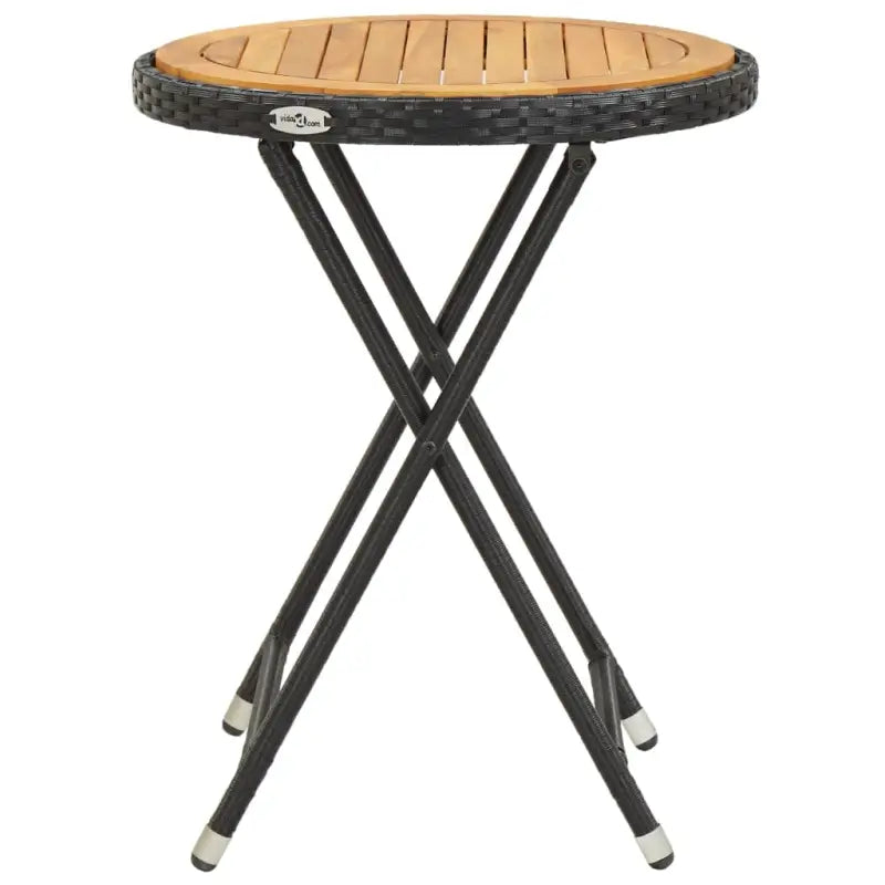Moderne tuinset met poly rattan en massief acaciahout voor comfort - Tuinsets